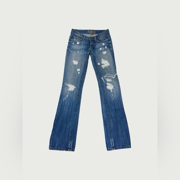 Carmar Low Rise Distressed Skinny Jeans - Picture 1 of 6